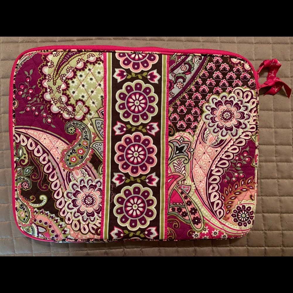 Vera Bradley Laptop Sleeve in Very Berry Paisley